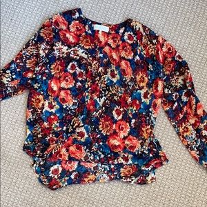 Wayf long sleeve floral top